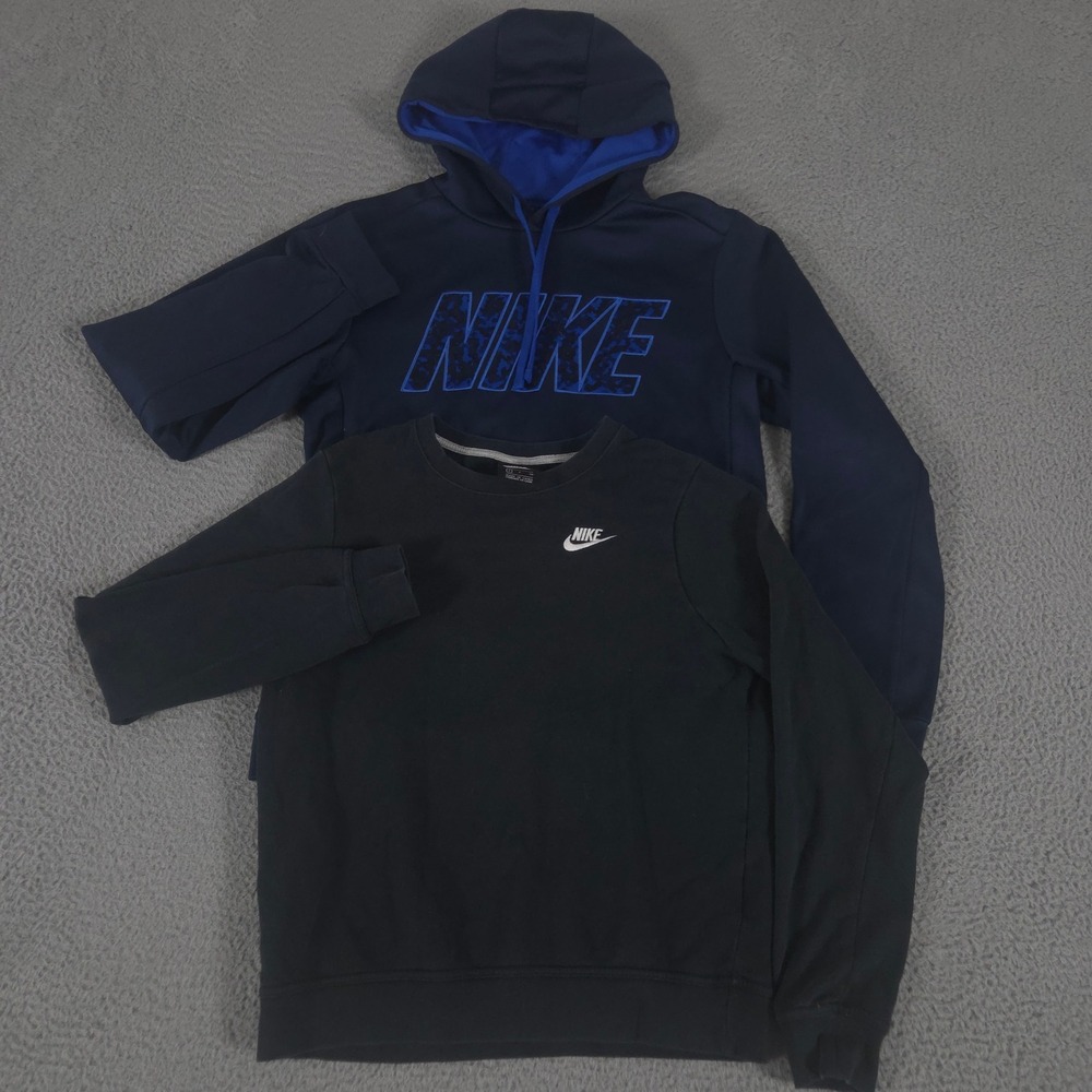LOT OF 2 Nike Sweatshirt Mens S Multi KO Block Club Fleece Pullover Training Gym